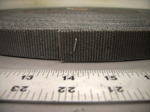 Gray military 1&#034; inch wide nylon webbing strap 3,500 lb mil-spec grey per yard for sale