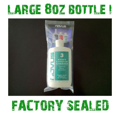 Novus plastic polish step #3 8 oz bottle cleaner 8oz 3 for sale