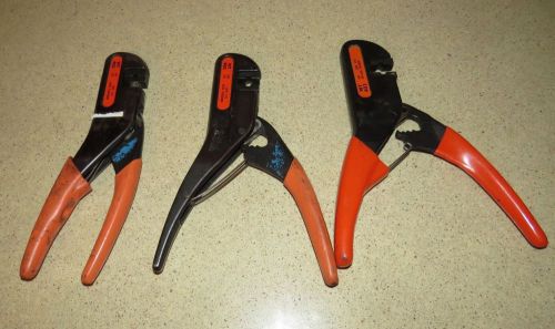 ^^ lot of three t&amp;b thomas &amp; betts wt-403 wt403   crimpers  -  ( cc ) for sale