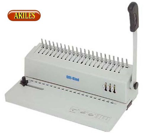 Akiles offibind-21d comb binding machine &amp; punch a4 &amp; 11&#034; ( new ) aob-21d for sale