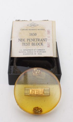 Vintage nbs test block hardness calibration for sale
