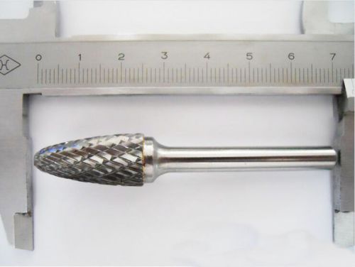 Sf-5 double cut 3&#034; long carbide rotary burr file 1/4&#034; shank 1/2&#034; round tree for sale