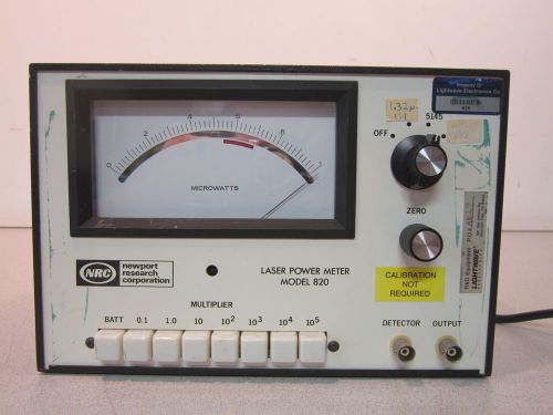Newport Research Corporation 820 Analog Power Meter Powers On Priced to Move!!