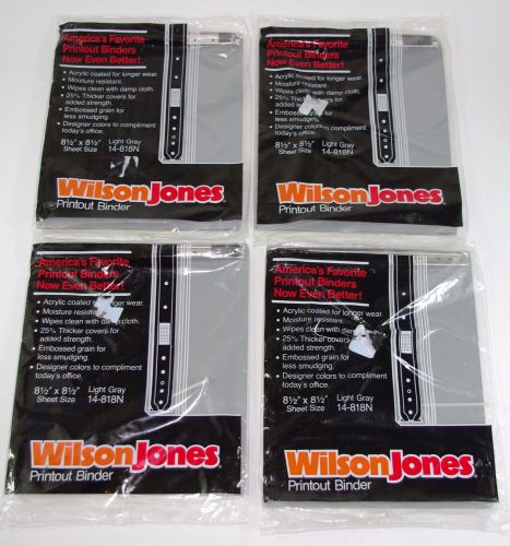 Wilson Jones Binders Data Printout 8-1/2 x 8-1/2 14-818N Water Proof Lot of 4