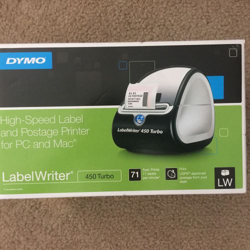 NEW DYMO LABELWRITER 450 TURBO LABEL PRINTER FOR PC AND MAC