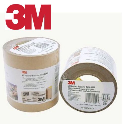 3m 70006745015 8067 all weather flashing tape, tan, slit liner, 4 in x 75 ft for sale