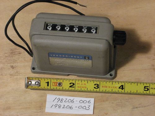 Veeder Root 24 VDC electrical digital counter 198206-006 NOS