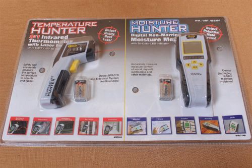 Mannix moisture meter and temperature hunter 2 pack. nip. for sale