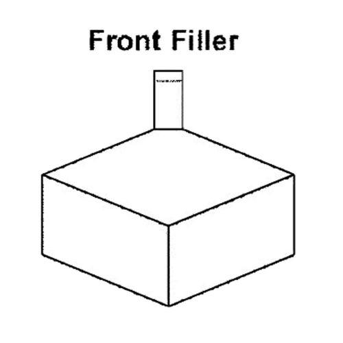 Krowne kr21-fc - royal 2100, 90° full corner front angle flat top corner filler for sale