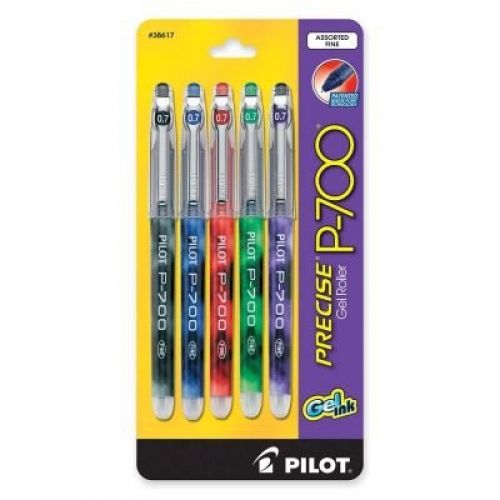 Pilot Precise P700 Gel Roller Pen - Pen Point Size: 0.7mm - Ink Color: Assorted