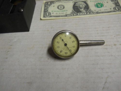Starrett #196 Back Plunger Dial Indicator w/extra Contacts.  used