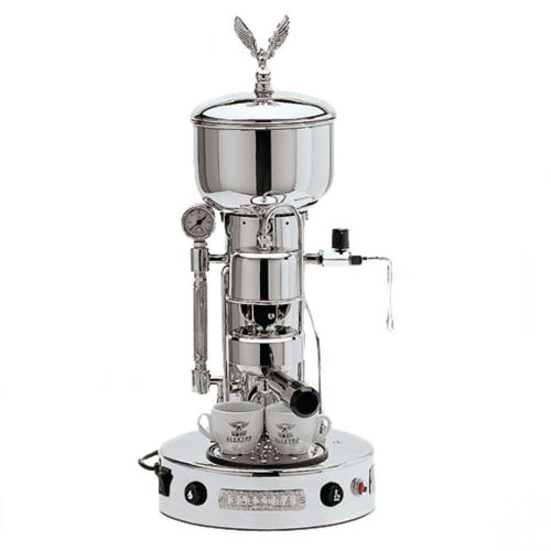 Elektra semiautomatica microcasa espresso &amp; cappuccino machine chrome 110v for sale