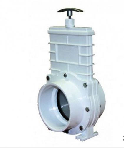 Valterra 6401 pvc gate valve, white, 4 &#034;  stainless slip metal handle us seller for sale