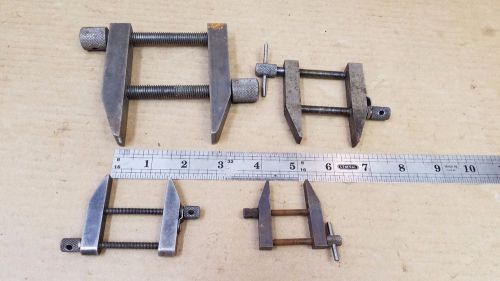 Lot of 4 Assorted Parallel clamps Starrett, Union...  machinist toolmaker tools