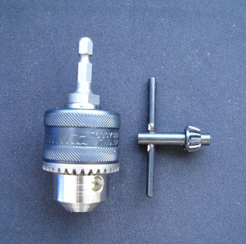 Makita 3/8&#034; keyed chuck w/1/4&#034; hex shank &amp; key, #191881-4, for 6791d screwdriver for sale