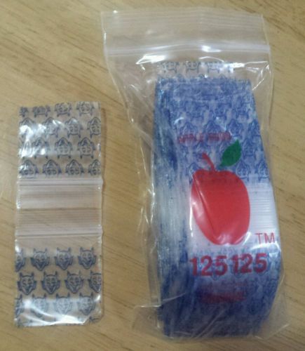 Blue devil 2&#034; x 2&#034; Mini Ziplock Bags Apple brand 2020 Baggies 200