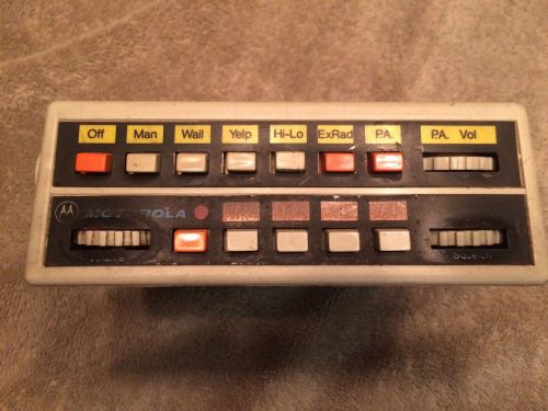 Rare Vintage Motorola Siren Switch Box : 9C1 P71 Caprice Police Code 3  Fire