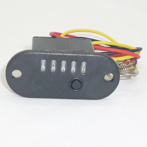 12V Battery Charge Indicator Light 5 LED Voltmeter Charging Module W/Switch