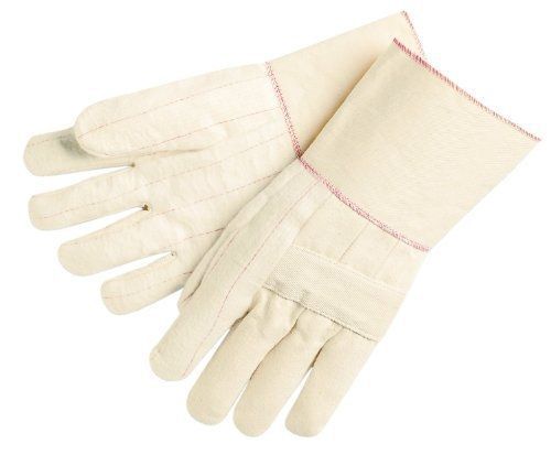 MCR Safety 9124G Hot Mills Cotton Regular Weight Men&#039;s Gloves with Knuckle Strap