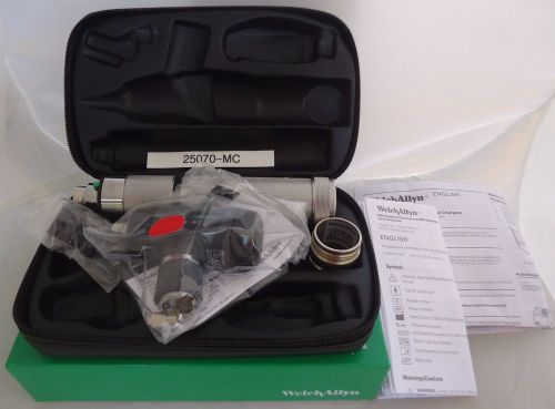 WELCH ALLYN OTOSCOPE SET #25070-MC  WITH MACROVIEW OTOSCOPE &amp; HANDLE-NEW IN BOX!