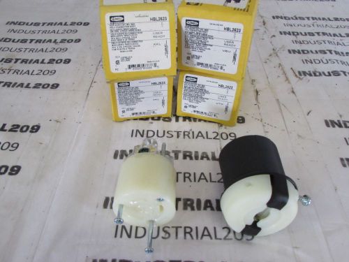 (4) HUBBELL HBL CONNECTOR BODY CAT HBL2623 30A 250V , 2 POLE NEW