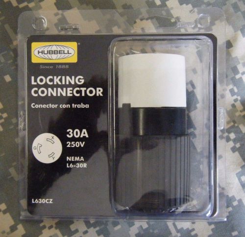 Hubbell locking connector nema l6-30r twist lock turnlok 30a 250v l630cz for sale
