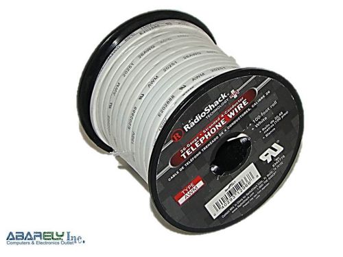 New Radioshack 100-FT 26-GAUGE STRANDED 4-CONDUCTOR TELEPHONE WIRE # 278-367 AWM