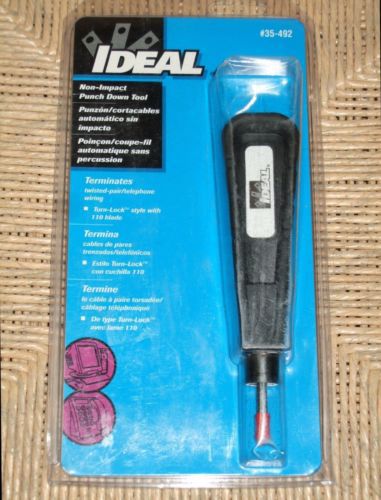 IDEAL 35-492 Telephone Wire Non-Impact Punch Down Tool 110 Blade - NEW ON CARD