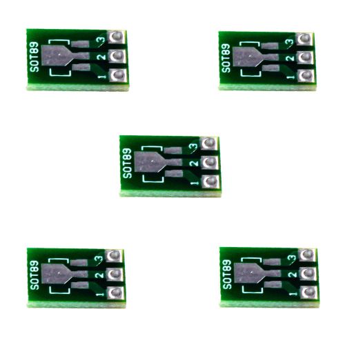 5pcs Double-side SMD SOT223 SOT89 to DIP SIP3 Converter Adapter PCB Plate