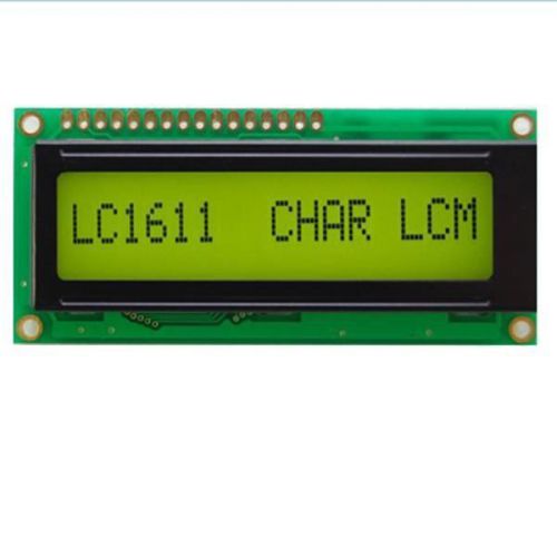 1601 16X1 16*01 Character LCD Module Display LCM Y-G Yellow Green  Backlight
