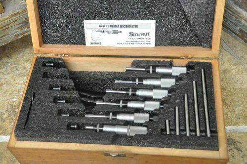 Starrett micrometer set (6 micrometers) for sale