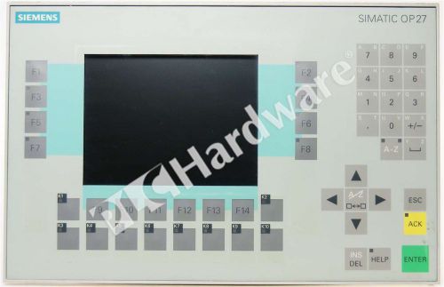 Siemens 6av3627-1jk00-0ax0 6av3 627-1jk00-0ax0 simatic op27 mono panel 24v dc for sale