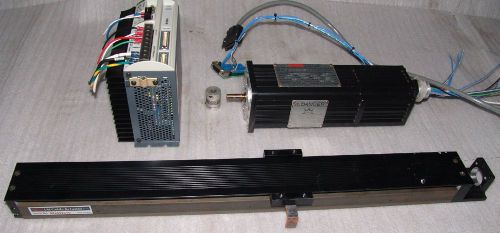 Thk kr linear guide actuator 500mm w/ servo motor and parker gemini drive gv-u6r for sale