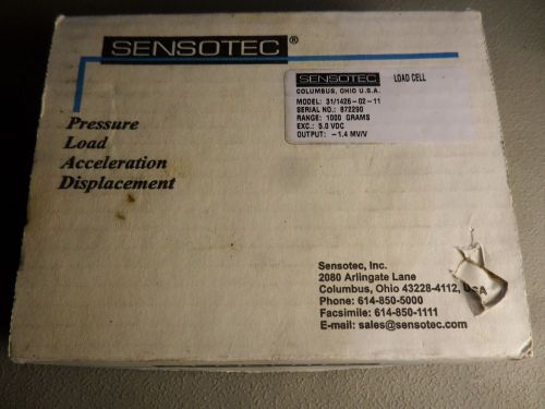 Sensotec Load Cell Model 31/1426-02-11 Range 1000 Grams 5.0V Output -1.4 MV/V