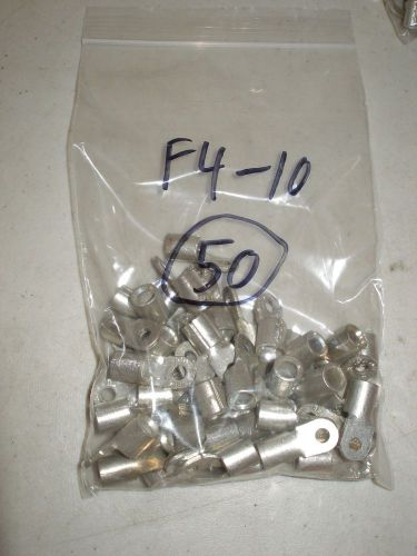 50 thomas &amp; betts t&amp;b f4-10 non insulated #10 ring terminals for sale