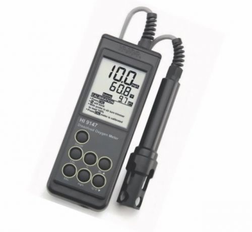 Hanna Instruments HI 9147-04 Disolved Oxygen Meter For Aquaculture 4m Cable