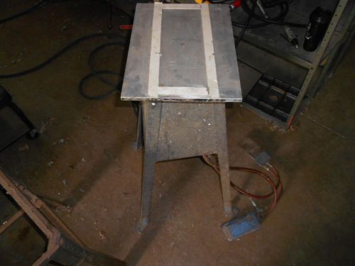 Vacuum hold down table w rotary stop pneumatic woodworking, painting, metalwork for sale