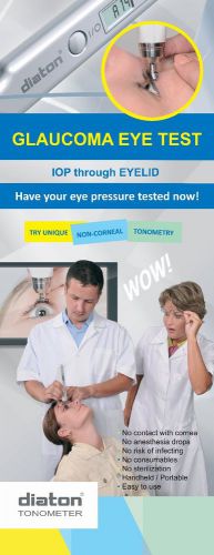 Diaton Through the EYELID Tonometer Handheld, Non-contact Tonometry Quick &amp; Easy