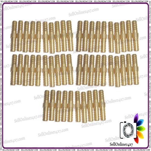 New Metal Brass Straight Barbed Connector Pipe Hose Joiner Water Gas Tube-50 Pcs