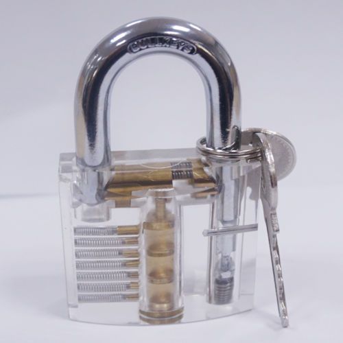 New Pick Cutaway Inside View Padlock Lock For Locksmith Practice Training Skill