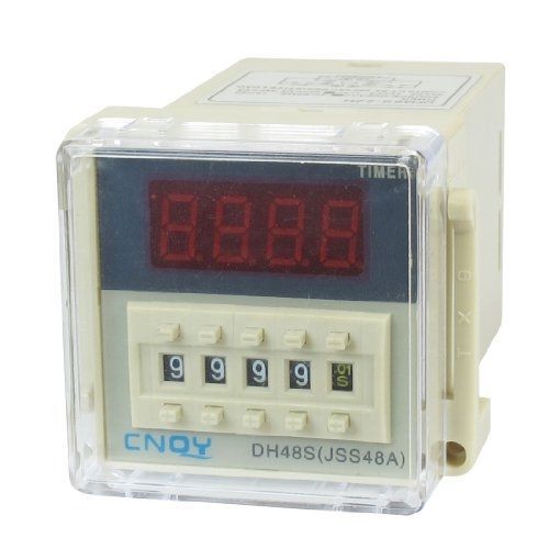 AC 110V DPDT 8P 0.01S-9999H 4-Digit Programmable Timer Delay Relay DH48S-2ZH