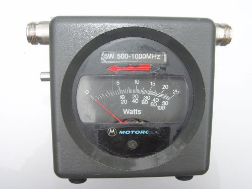 Motorola S-1350C Thruline Wattmeter With 5 Watt Slug ST-1232-B 500-1000MHz
