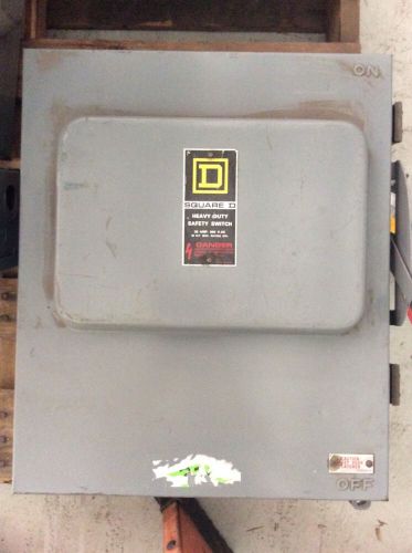 Square D Heavy Duty Safety Switch HU661RWK 30 Amp 600 Volt Non Fusible 6 Pole