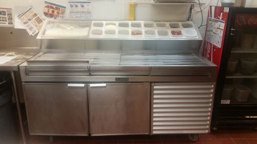 Delfield 6-foot makeline prep table from domino&#039;s pizza store for sale