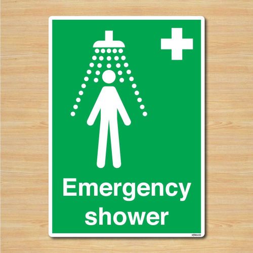 British Standard First Aid Sign Safety Sticker - Emergency Shower