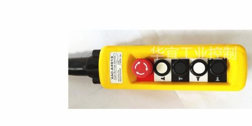 Hoist crane 4 pushbutton pendant control station with emergency stop for sale
