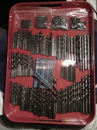 Huge lot of 158 drill bits/over 70 screw bit tips for sale