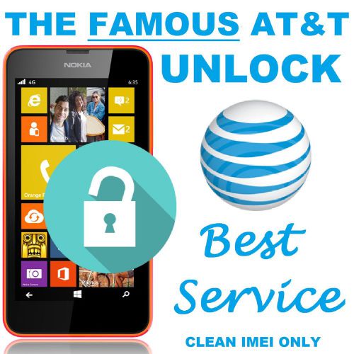 THE FAMOUS FACTORY UNLOCK SERVICE CODE FOR AT&amp;T ATT NOKIA LUMIA 1020 1320 1520
