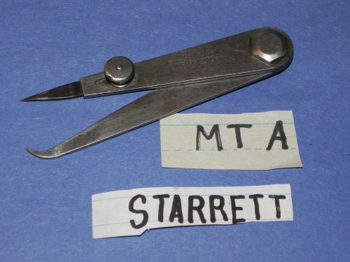 Vtg L.S. Starrett Co. ~ Machinist Firm Joint Hermaphrodite Calipers 4 1/4 &#034; tool old