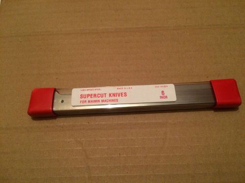 Maimin Supercut Knives Blades,12 PK 6 inch High Speed Steel, Made In USA, NEW
